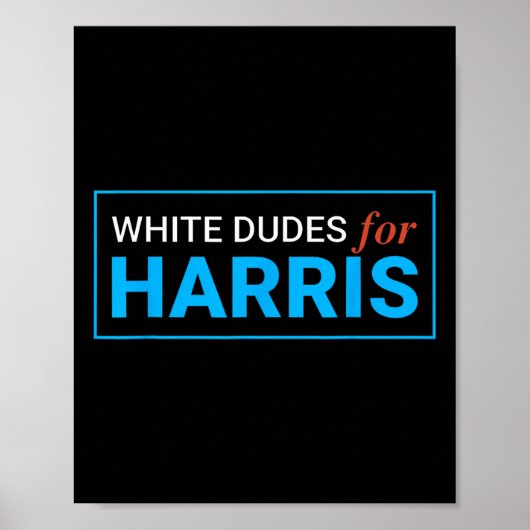 Dudes voor Kamala Harris 12 Poster (Voorkant)