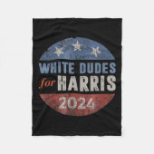 Dudes voor Kamala Harris 9 Fleece Deken (Voorkant)