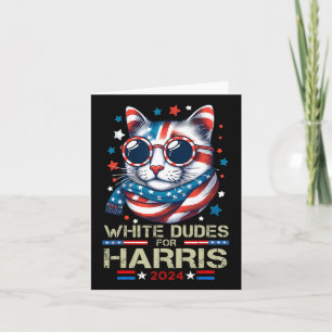 Dudes voor Kamala Harris kinderloze kat dame voor  Kaart