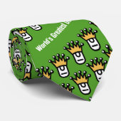 Dudley Diagonal Stropdas in Green (Opgerold)