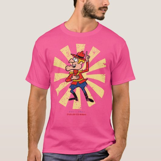 Dudley Do Right Retro Japans T-shirt (Voorkant)