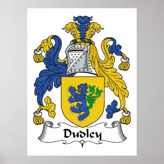 Dudley Family Crest Poster (Voorkant)