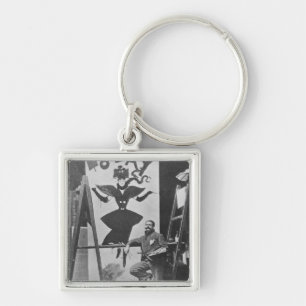 Dudley Hardy schilderde een poster Sleutelhanger