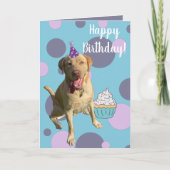 Dudley Labrador Birthday Kaart (Voorkant)