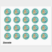 Dudley Labrador Birthday Ronde Sticker (Vel)
