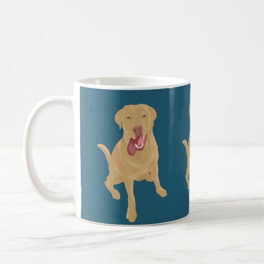 Dudley Labrador Coffee Mok (Links)