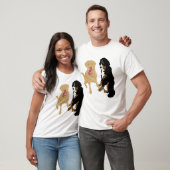 Dudley Labrador en Bernese Mountain Dog   T-shirt (Unisex)