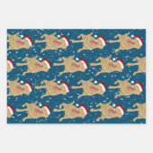 Dudley Labrador Kerstmis  Inpakpapier Vel (Voorkant 2)