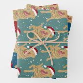 Dudley Labrador Kerstmis  Inpakpapier Vel (In situ)