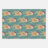 Dudley Labrador Kerstmis  Inpakpapier Vel (Voorkant)