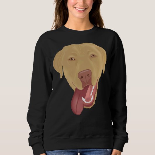 Dudley Labrador Retriever Puppy Gezicht Trui (Voorkant)