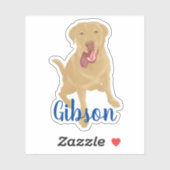 Dudley Labrador retriever Sticker (Vel)