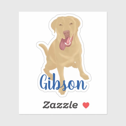 Dudley Labrador retriever Sticker (Vel)