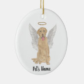 Dudley Labrador Sympathie Herdenking Keramisch Ornament (Rechts)