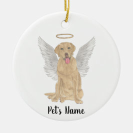 Dudley Labrador Sympathie Herdenking Keramisch Ornament