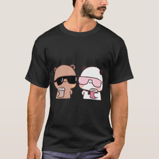 Dudu Beer en Bubu Panda die samen koffie drinken T-shirt