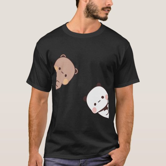 Dudu Beer en Bubu Panda kijken naar je :) T-shirt (Voorkant)