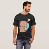 Dudu belt naar zijn Bubu, het Beer van Cute Panda T-shirt (Voorkant volledig)