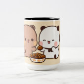 Dudu bubu cup tweekleurige koffiemok (Center)