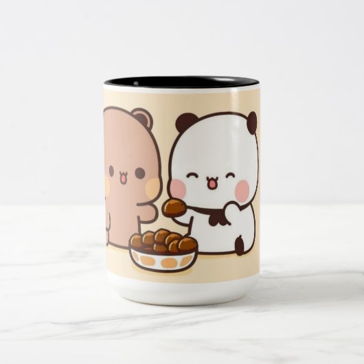 Dudu bubu cup tweekleurige koffiemok (Center)