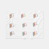 DUDU BUBU LOVE SHEET FLEECE DEKEN (Voorkant (Horizontaal))