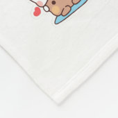 DUDU BUBU LOVE SHEET FLEECE DEKEN (Hoek)