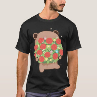 Dudu geeft Bubu bloemen voor Valentijnsdag T-shirt