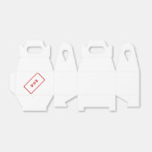 Due Business Stempel Favor Doos Bedankdoosjes (Uitgevouwen)