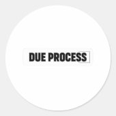 Due Process Sticker (Voorkant)