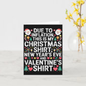 Due To Inflation Christmas New Year Valentine Funn Kaart (Gele Bloem)