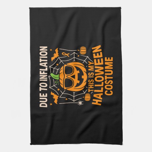 Due to Inflation This is My Halloween Theedoek (Verticaal)