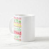 Due To Inflation This Is My Ugly Sweater Family Ch Koffiemok (Voorkant links)