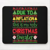 Due To Inflation This Is My Ugly Sweater Family Ch Muismat (Voorkant)