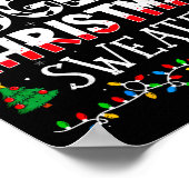 Due To Inflation This Is My Ugly Sweater Family Ch Poster (Hoek)