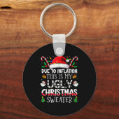 Due To Inflation This Is My Ugly Sweater Family Ch Sleutelhanger (Voorkant)