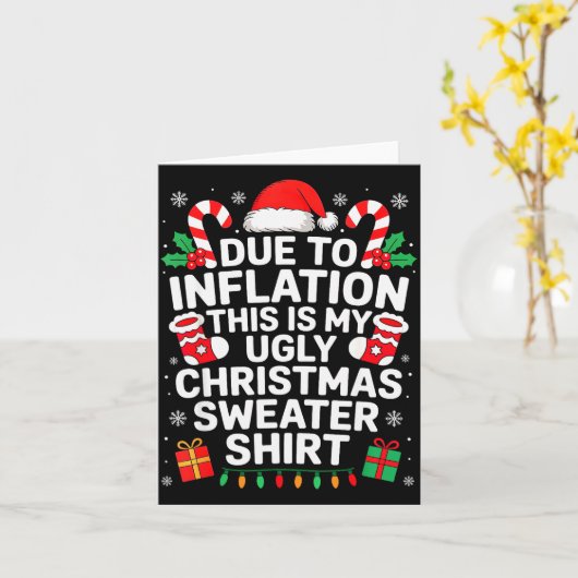 Due To Inflation This Is My Ugly Sweater For Chris Kaart (Gele Bloem)