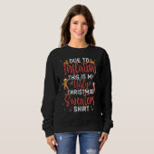 Due to Inflation Ugly Christmas Sweaters Mens Wome (Voorkant volledig)