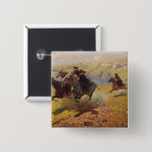 Duel, 1905 vierkante button 5,1 cm (Voorkant /achterkant)