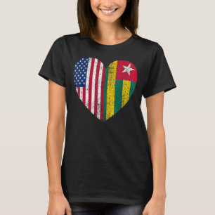 Duel Heart Togo en Amerikaans burger T-shirt