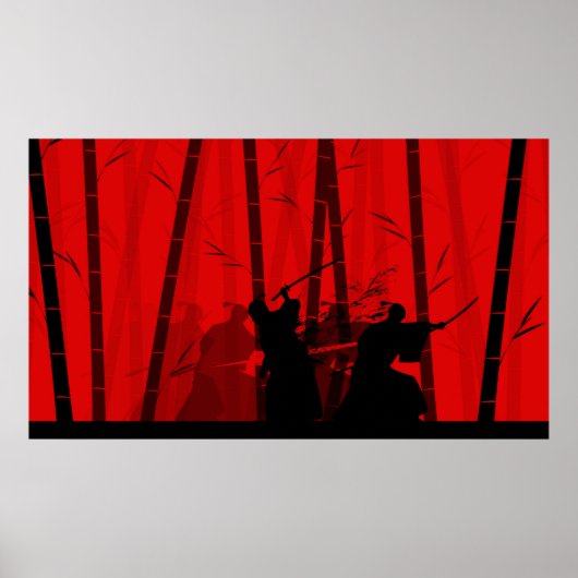 Duel in de Rode Bamboe - Samurai-slag Poster (Voorkant)