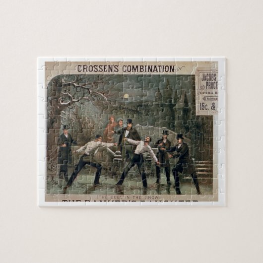 'Duel in the Snow', poster voor 'The Banker's Daug Legpuzzel (Horizontaal)
