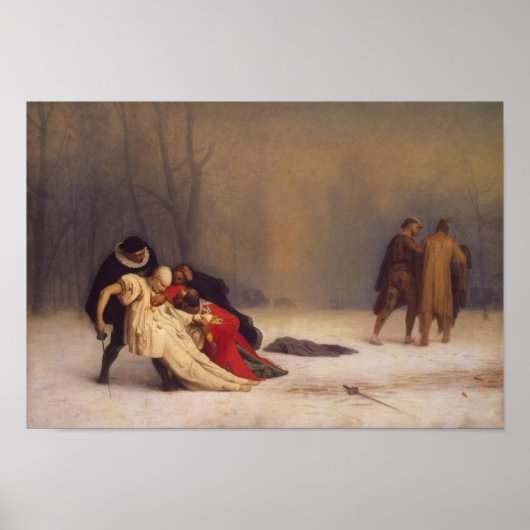 Duel na een Masquerade-bal Poster (Voorkant)