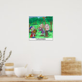 Dueling Banjoes Funny Cartoon Poster van Rick Lond (Keuken)