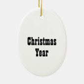 Dueling Banjos Chistmas Year Templat Ornament (Achterkant)