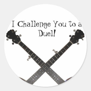 Dueling Banjos Ronde Sticker