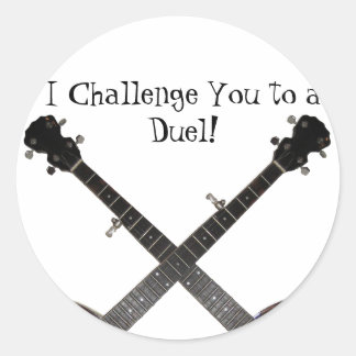 Dueling Banjos Ronde Sticker