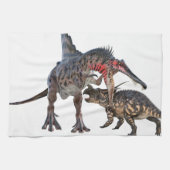 Dueling Dinosaurs Theedoek (Horizontaal)