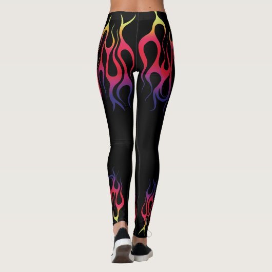 Dueling Flame Leggings Yoga Pants (Achterkant)