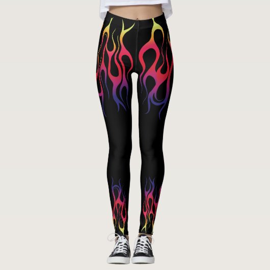 Dueling Flame Leggings Yoga Pants (Voorkant)