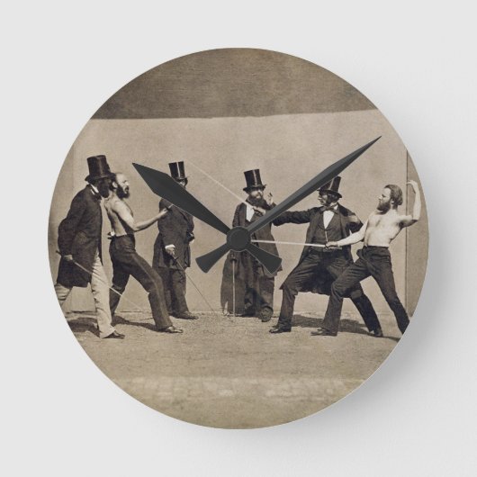 Dueling (foto) ronde klok (Voorkant)